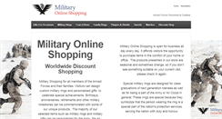 Desktop Screenshot of militaryonlineshopping.com