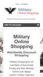 Mobile Screenshot of militaryonlineshopping.com