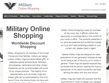Tablet Screenshot of militaryonlineshopping.com